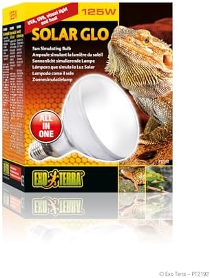 Exo Terra Solar Glo, lámpara que simula la luz solar, 125 W, casquillo E27,Weiß