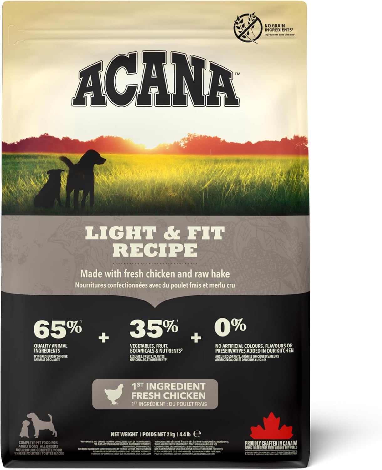 ACANA Light& Fit Pienso Seco para Perros, 6000 g
