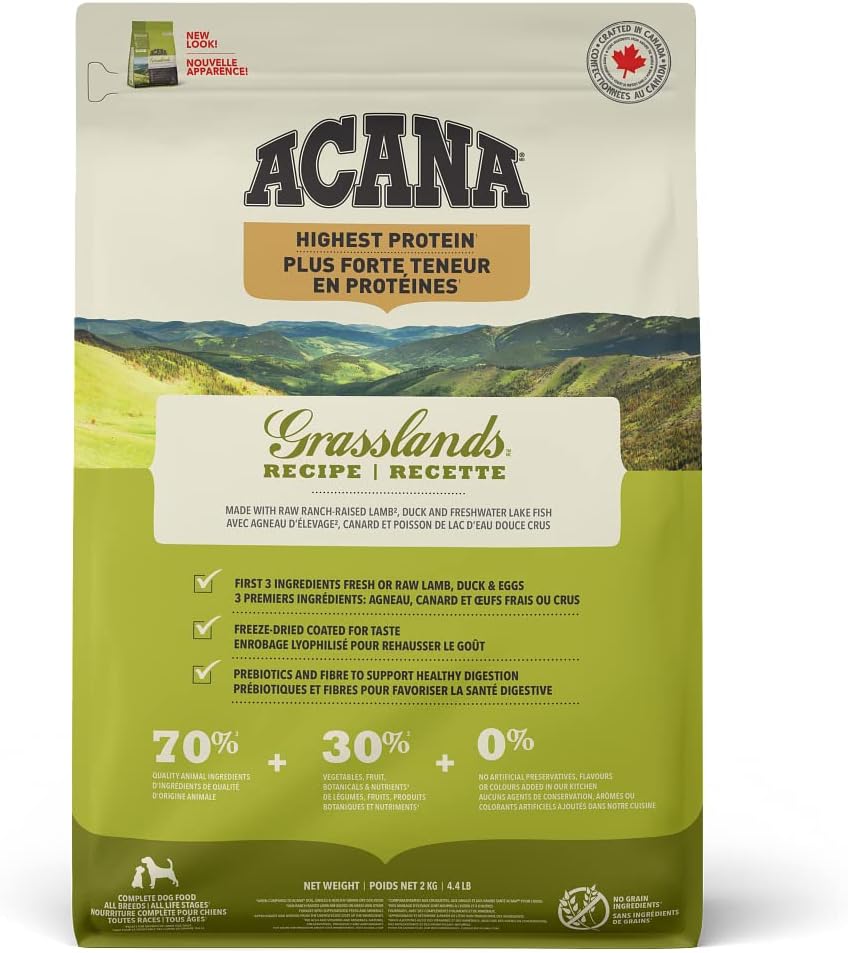 Acana Grasslands Comida para Perros - 2000 gr