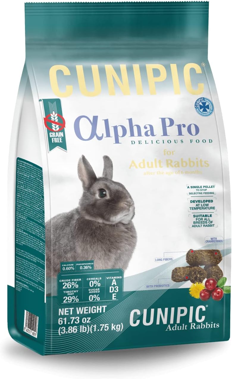 CUNIPIC Pienso Alpha Pro para Conejo Adulto 1,75 Kg