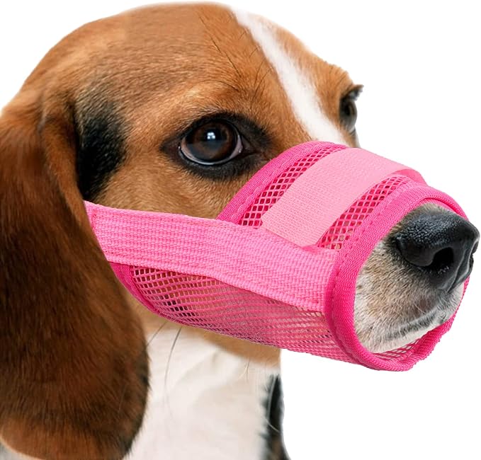 YAODHAOD Bozales de Boca de Perro Transpirable de Malla de Nylon,Cubierta