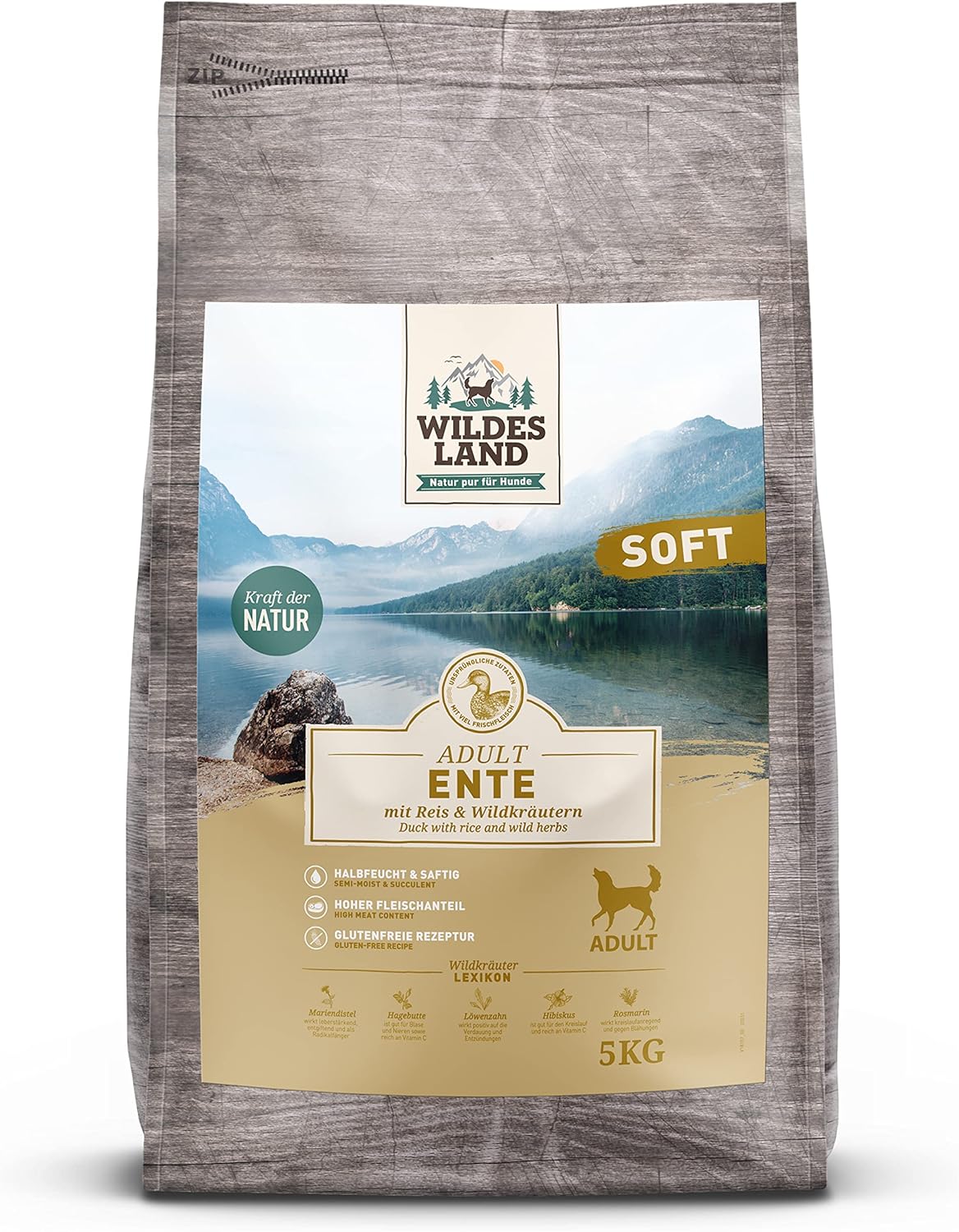 Wildes Land Pienso Perro Sabor Pato con Arroz 5 Kg