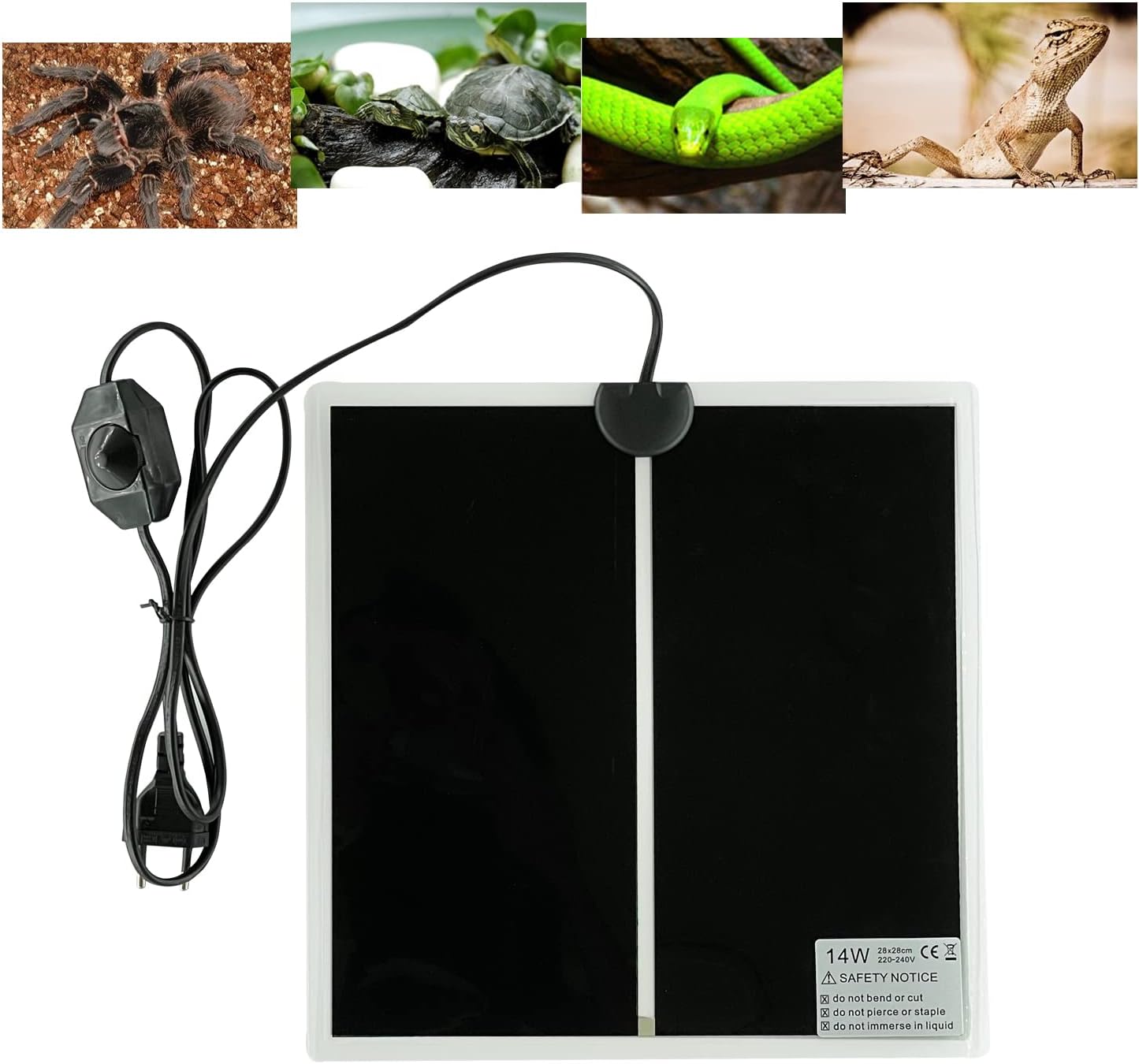 Repti Zoo Manta Térmica con Regulador de Temperatura y Adhesivo 3M