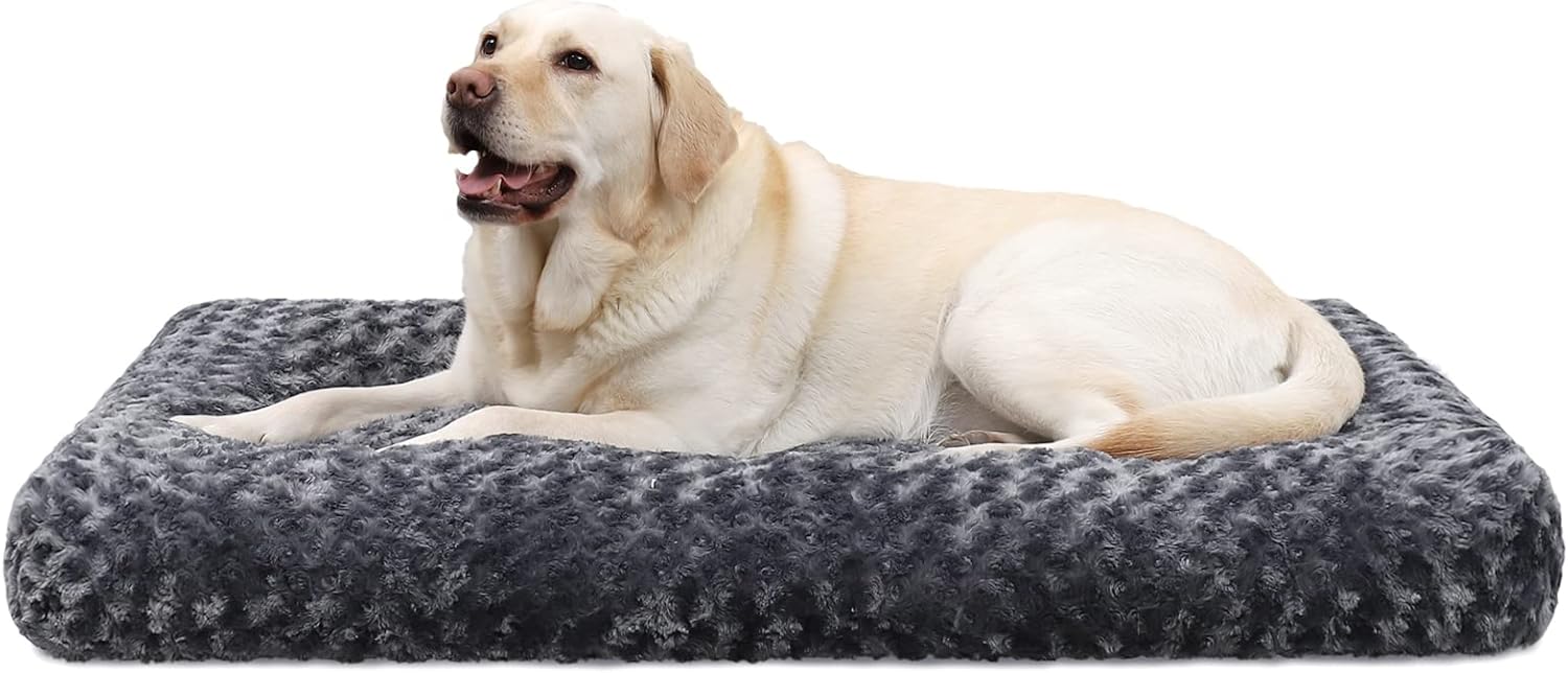 KSIIA Cama para Perro Grande, 90x60cm, Camas Antiestres L, Colchon Cojín Perro