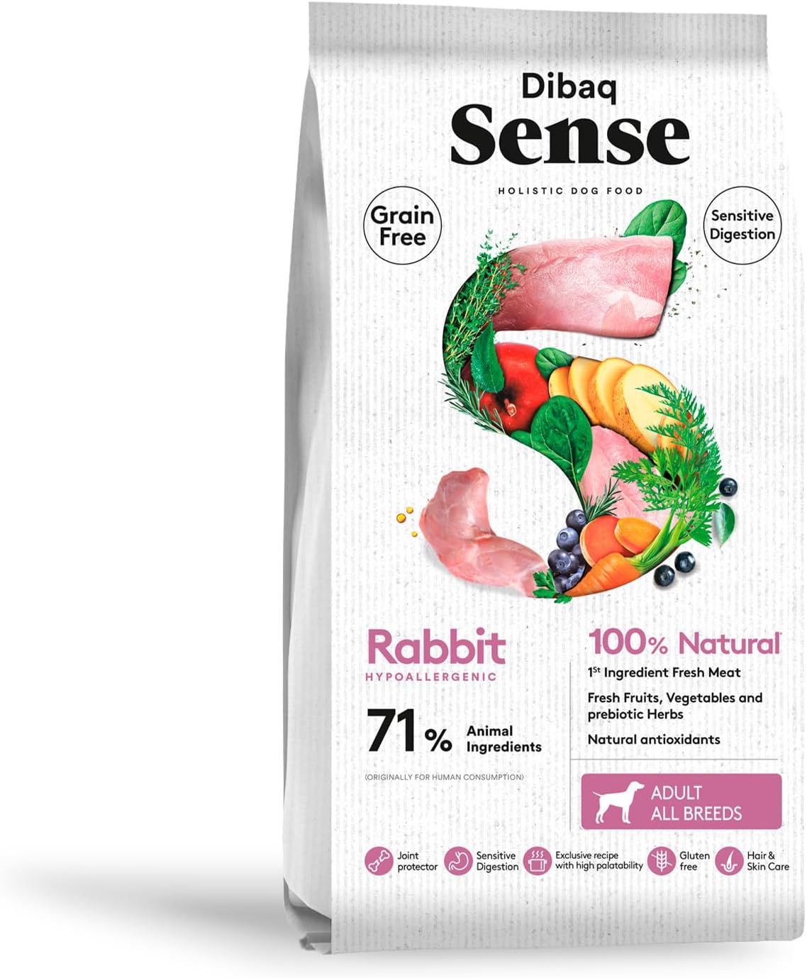 Dibaq Sense Grain Free Sensitive Conejo, 2 kg