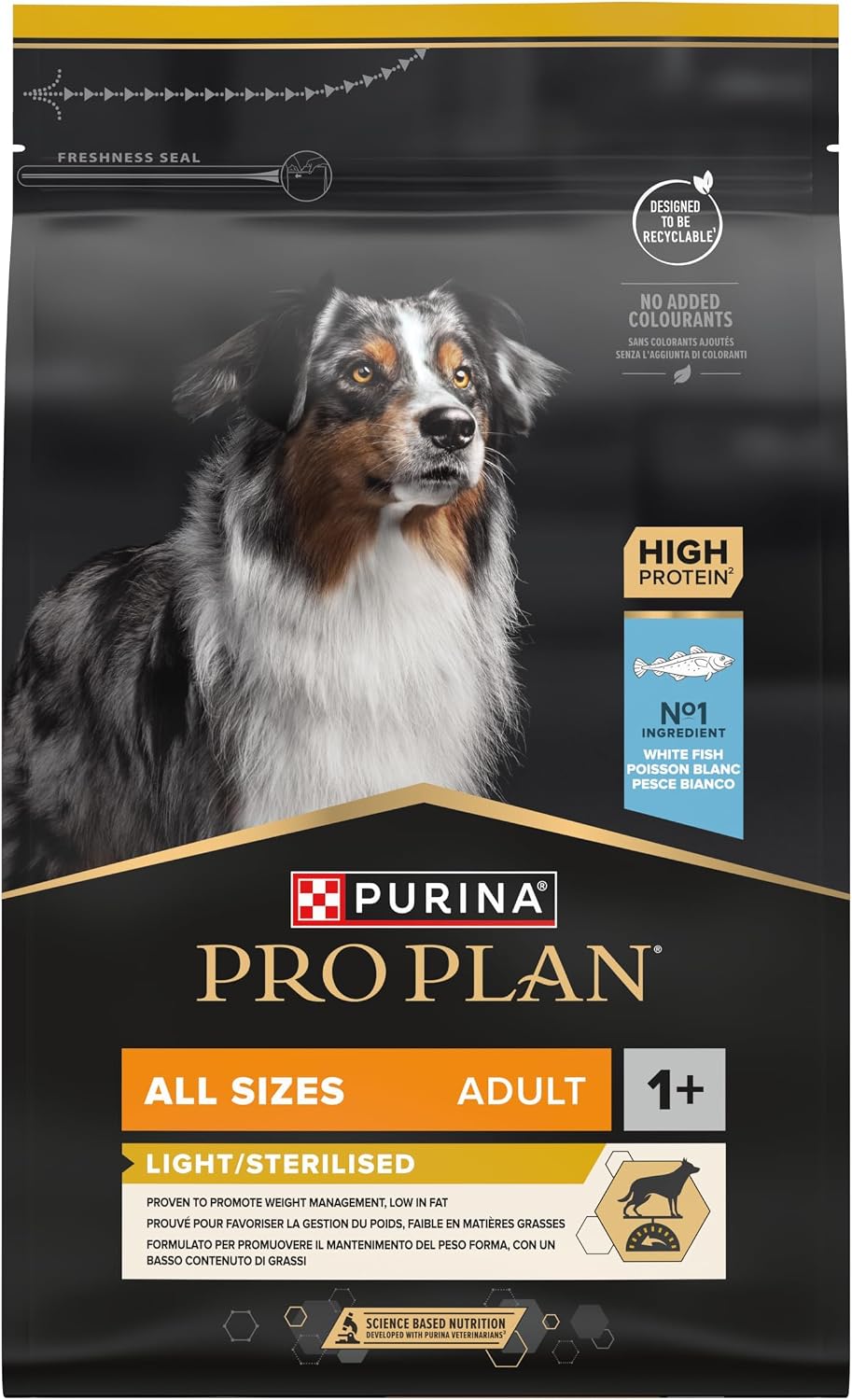 PRO PLAN Perro Adulto Light/Sterilised Pescado Blanco 3KG