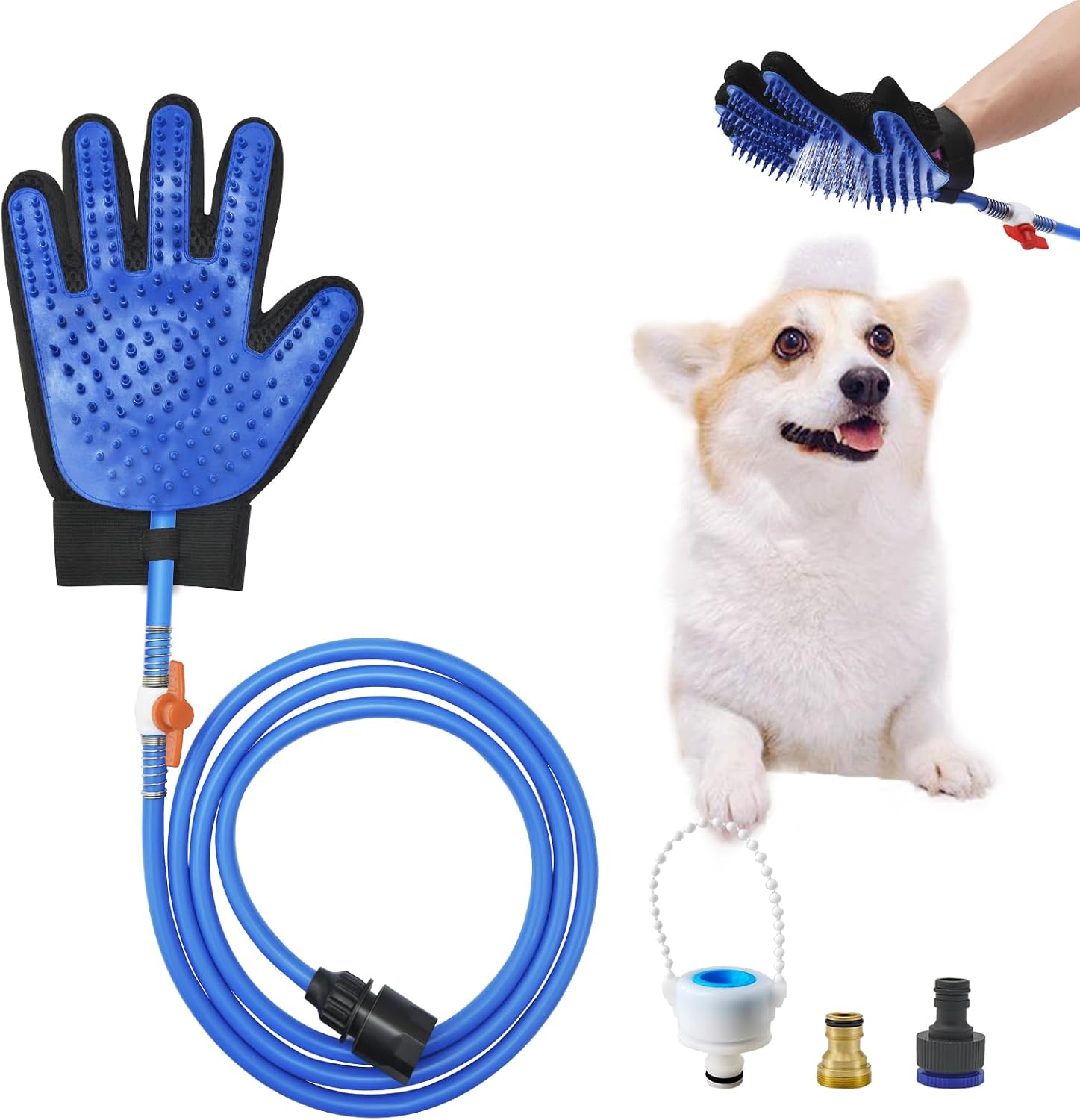 Ducha para Perros con Guante de Lavado & Rociador Busteelight – El mejor