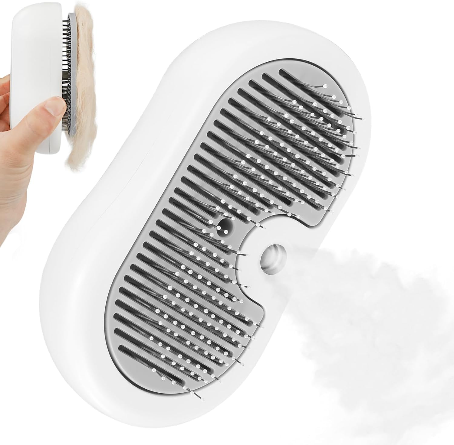 Nepfaivy Cepillo Vapor Para Gatos y Perros - Cepillo Para Gatos De Pelo Corto