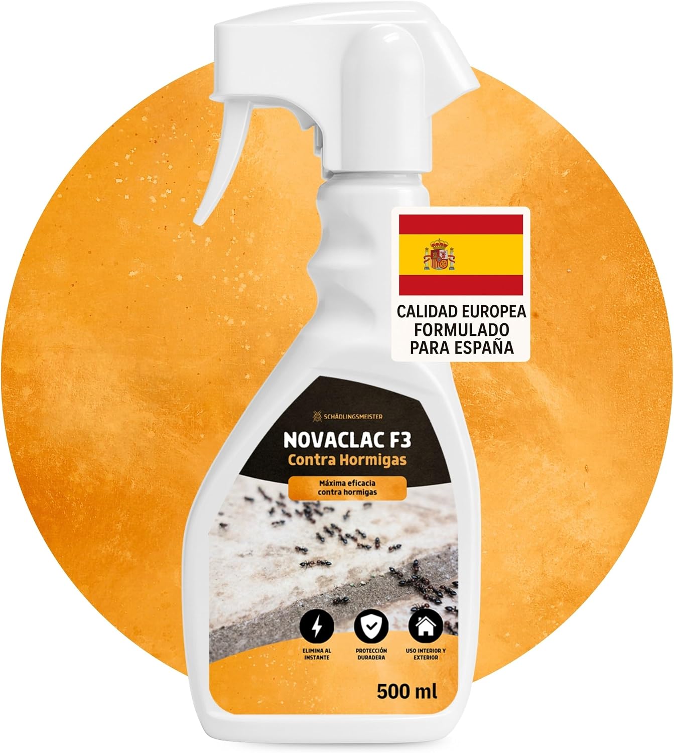 Panteer NOVACLAC F3 Mata Hormigas – 500 ml Spray Insecticida Profesional PT18