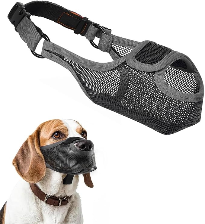Bozal Perro, Bozal Perro Mediano Nylon, Bozales para Perros Ajustable, Bozal