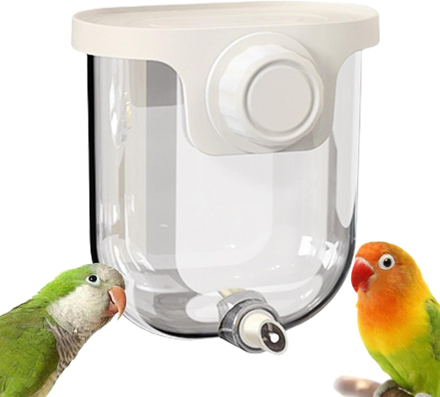Bebedero para Aves para Jaula Bebedero Automático Sin 330ml para Loros – Fuente