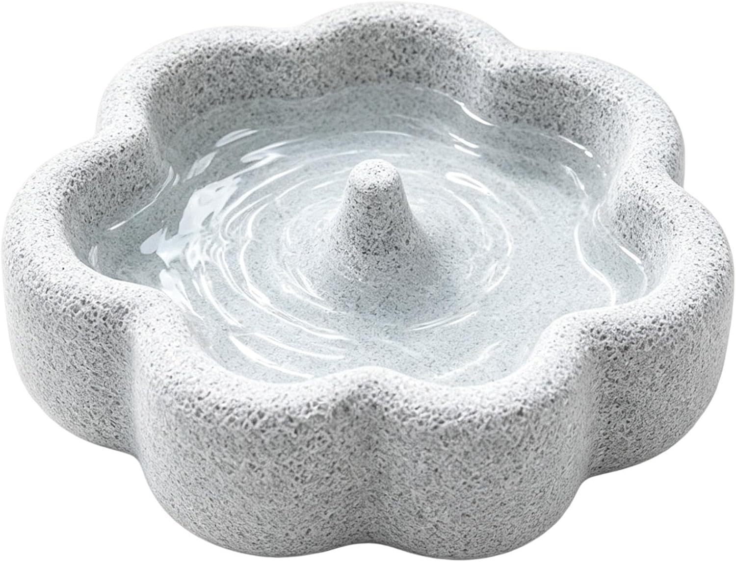 Comederos para Loros Plato portátil Estable de Piedra pómez Resistente